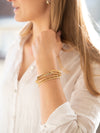 Oval Edged Diamond Chain Bracelet