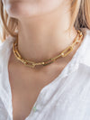 Oval Edged Chain Necklace