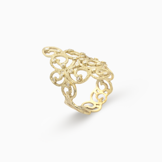 Twirl Diamond Ring